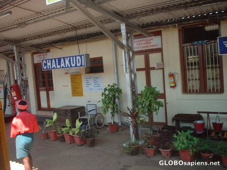 Postcard Small Keralan railway station