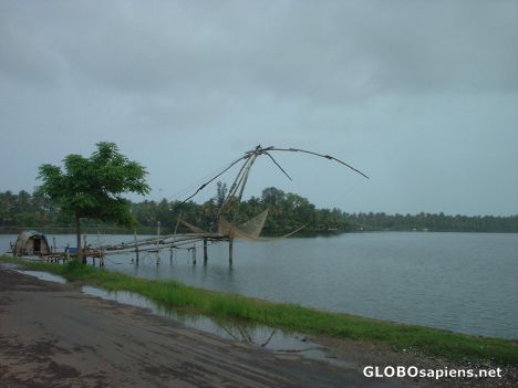 Postcard Chinese Fish net, Cherai near Kochi