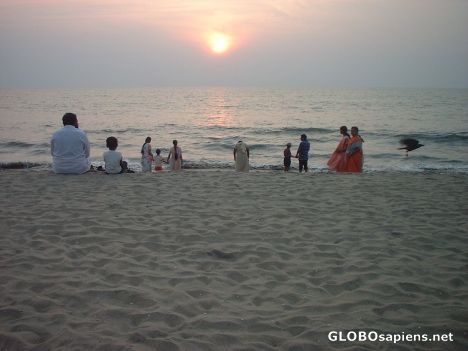 Postcard Kozhikode beach at dusk again!, Kerala, India