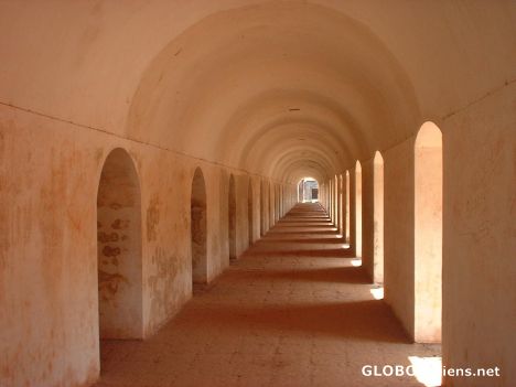 Postcard Long corridors, Fort St Angelo (1507), Kannur
