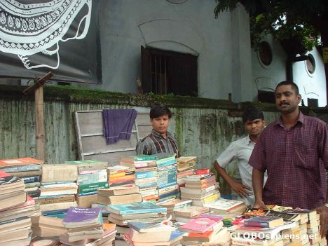 Postcard Street book vendors of Kerala, Kozhikode.