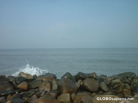 Postcard Arabian sea near Ponnani near Kozhikode