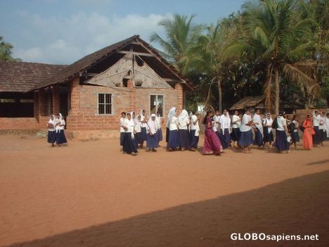 Postcard A primary school in rural village near Kozhikode