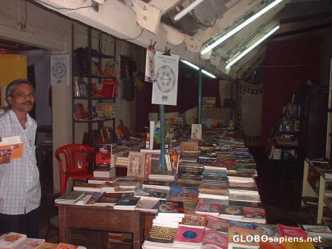Postcard Inside a makeshift bookshop in Kozhikode !