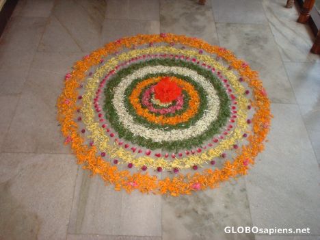Postcard Another floral carpet arrangement from Kozhikode !