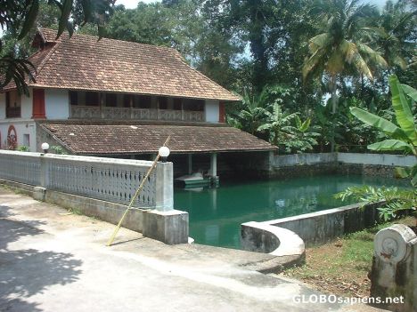 Postcard Old style ponds attached to old Kerala homes !