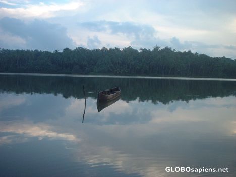 Postcard Kozhikode - dusk at kerala backwaters contd