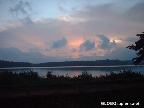 Postcard sun has almost set at Kozhikode backwaters, Kerala