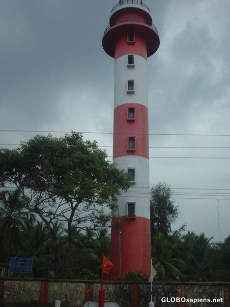 Postcard Lighthouse at Chavakkad Beach, near Trichur