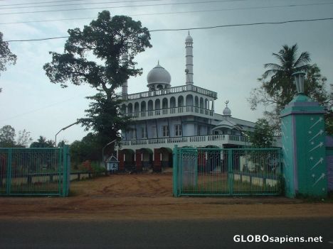 Postcard A Mosque in rural Kerala near Trichur.