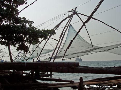Postcard Chinese Fishing Nets in Kochi
