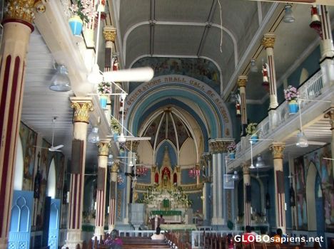 Postcard Mount Mary's Church - inside