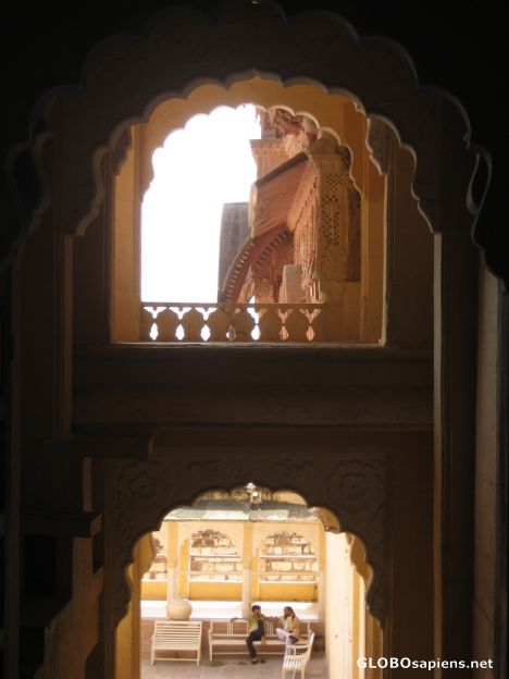 Postcard Interior Windows of Mehrangarh Fort