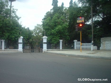 Postcard Governer's residence in Chennai (formerly Madras)