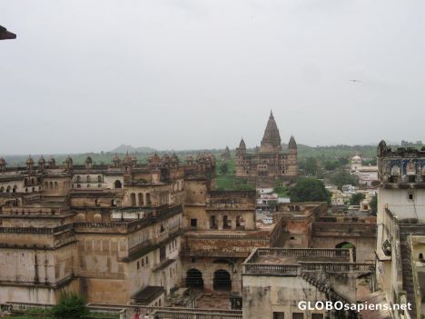 Postcard Orchha as seen from the highest tower.