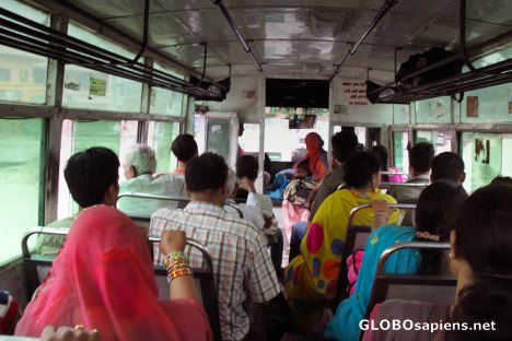Postcard public bus to Rishikesh