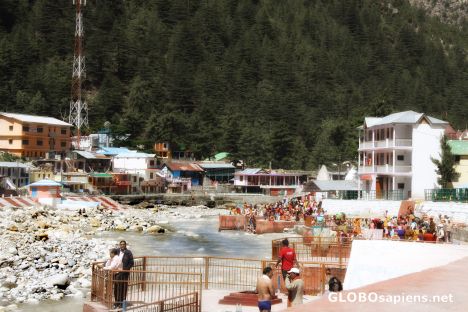 Postcard where Ganga meets civilication