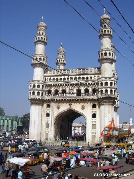 Postcard Charminar from the parking lot