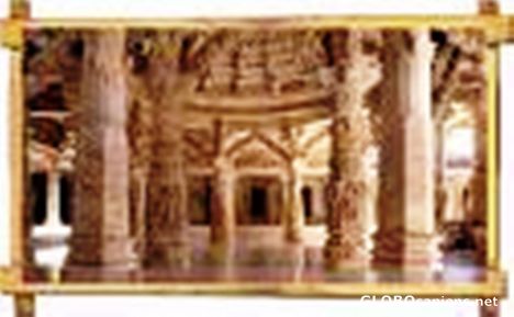 Postcard mount abu diwara temple