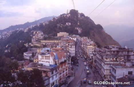 Postcard A view of Gangtok, Sikkim