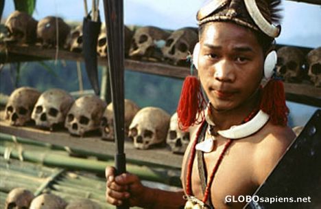 Postcard A young Naga Warrior