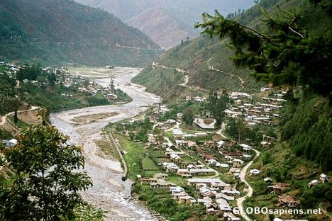 Postcard Dirang valley, Arunachal Pradesh (Northeast India)