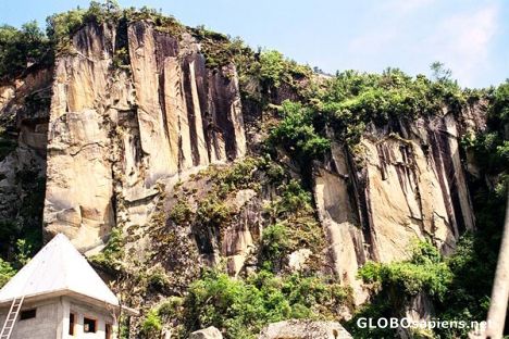 Postcard Natural Rock wall in Zimathang valley