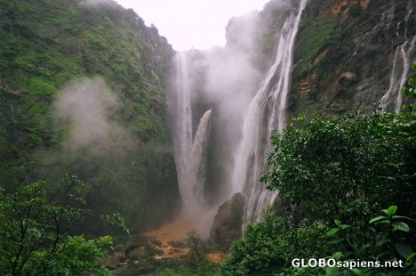 Postcard Jog Falls in karnataka, India