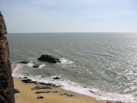 Postcard Haunting Bekal beach and fort from north Kerala, 7