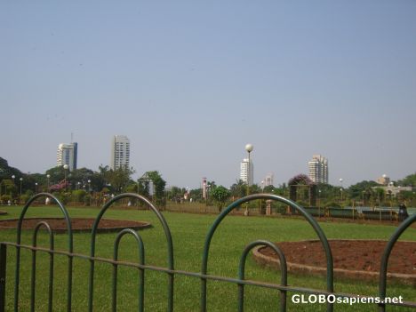 Postcard Hanging gardens - mumbai