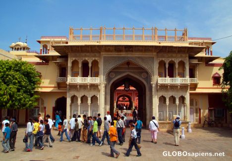 Postcard Jaipur - City Palace - gate