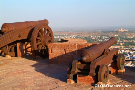 Postcard Jodhpur - Meherangarth Fort, Cannons