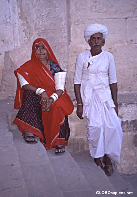 Postcard Jodhpur Fort, The Couple