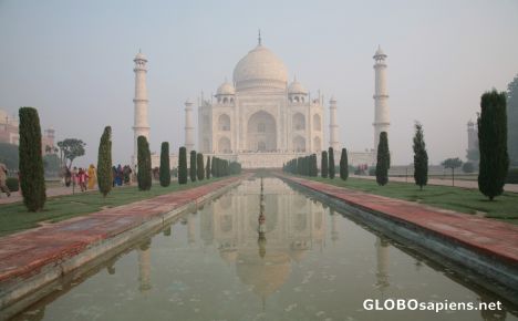 Postcard Early morning at the Taj