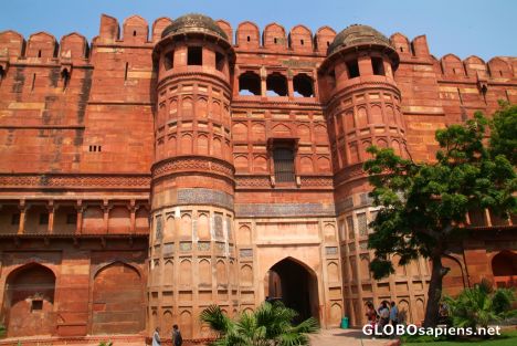 Postcard Agra - Fort, inner gate