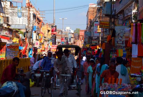 Postcard Varanasi - Main street