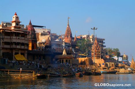 Postcard Varanasi - Manikarnika Ghat