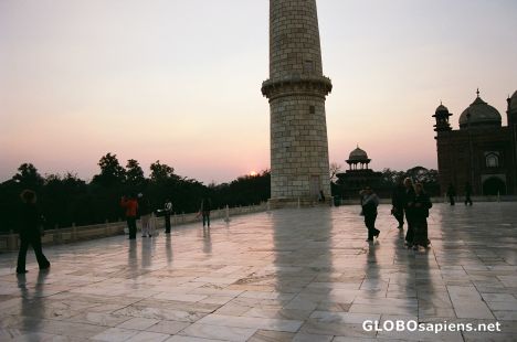 Postcard Sunset at the Taj