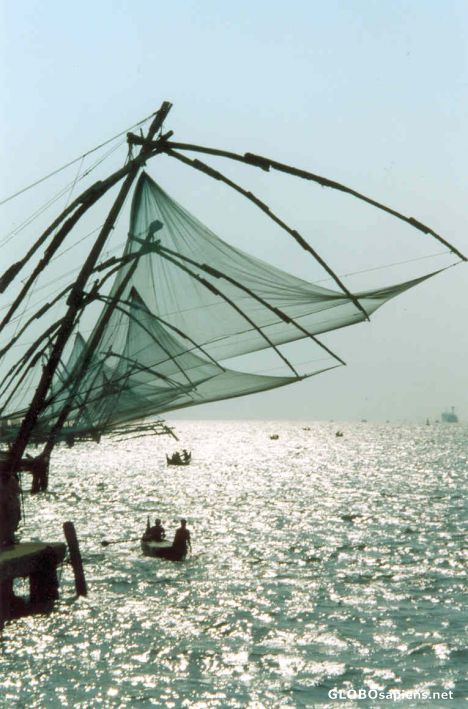 Postcard Fishing Nets - Kochi - India