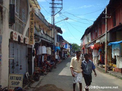 Postcard Narrow streets of Kochi