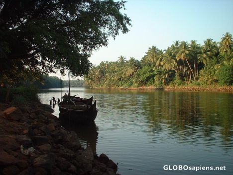 Postcard Riverscene, Parappanangadi, near Kozhikode