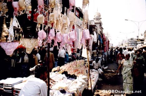 Postcard India, Jaipur, Street-Market