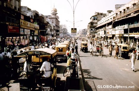 Postcard India, Jaipur, Street