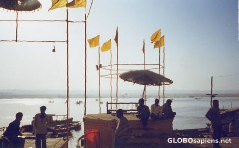 Postcard The Ganges at sunset