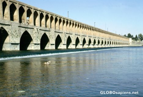 Postcard Si-o-Se Pol - 33 arches Bridge