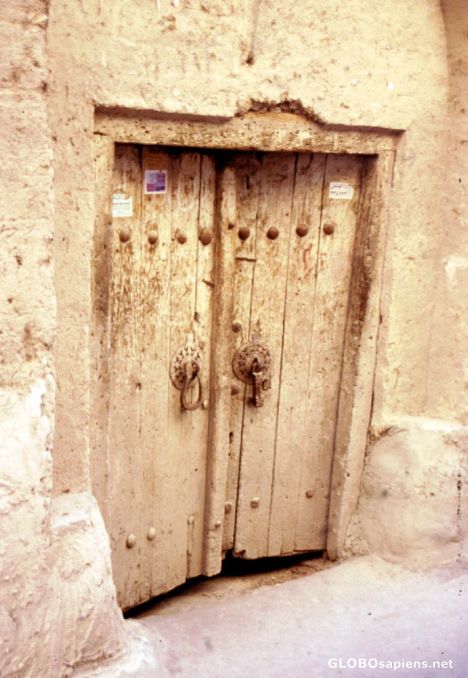 Postcard Old Door