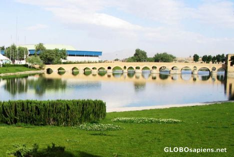 Postcard shahrestan bridge-esfahan