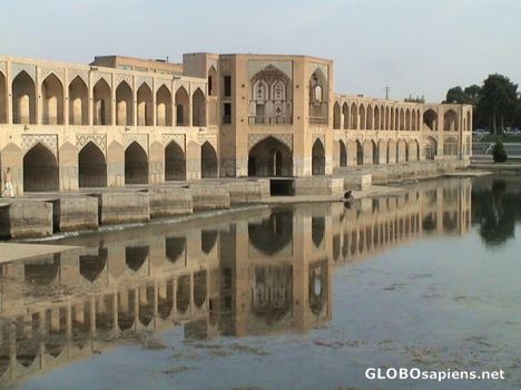 Postcard Old bridge in Esfahan