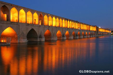 Postcard Allah Verdi Khan bridge
