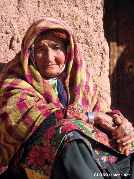 old colorful woman